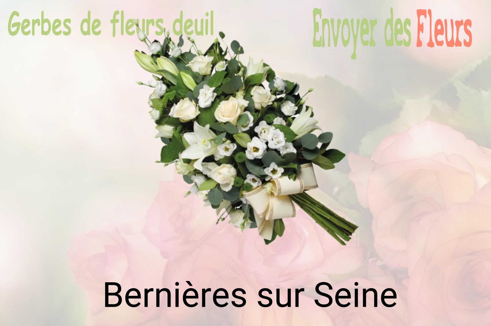 Gerbe de fleurs de deuil livrée à Bernières-sur-Seine